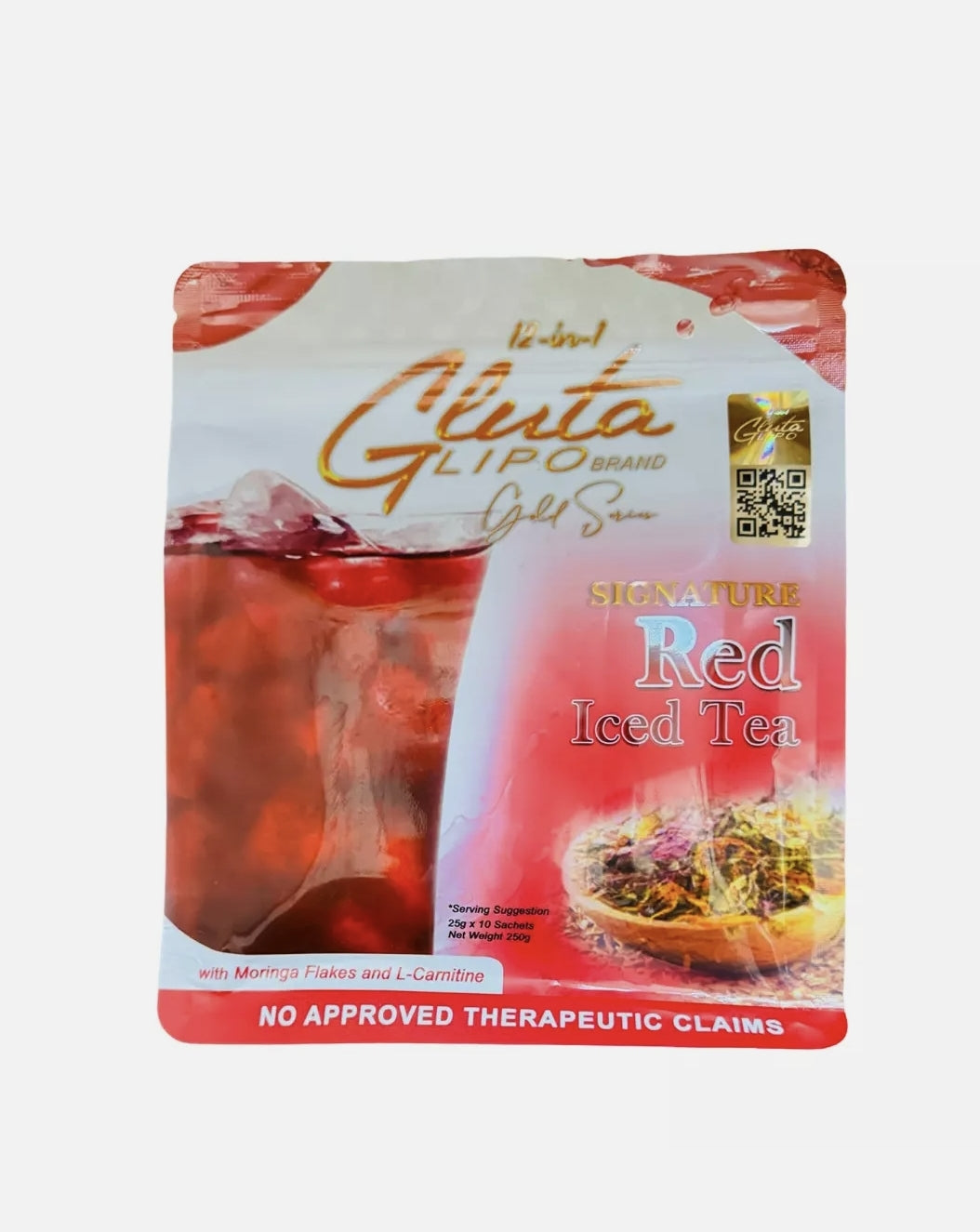 Glutalipo
Gluta Lipo Gold Series Red Iced Tea - 10 Sachets, 10 Count (Pack of 1)