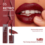 Multi-color matte lasting lip gloss lip gloss, non-greasy, non-fading, high-end warm colors, rich makeup liquid lipstick.