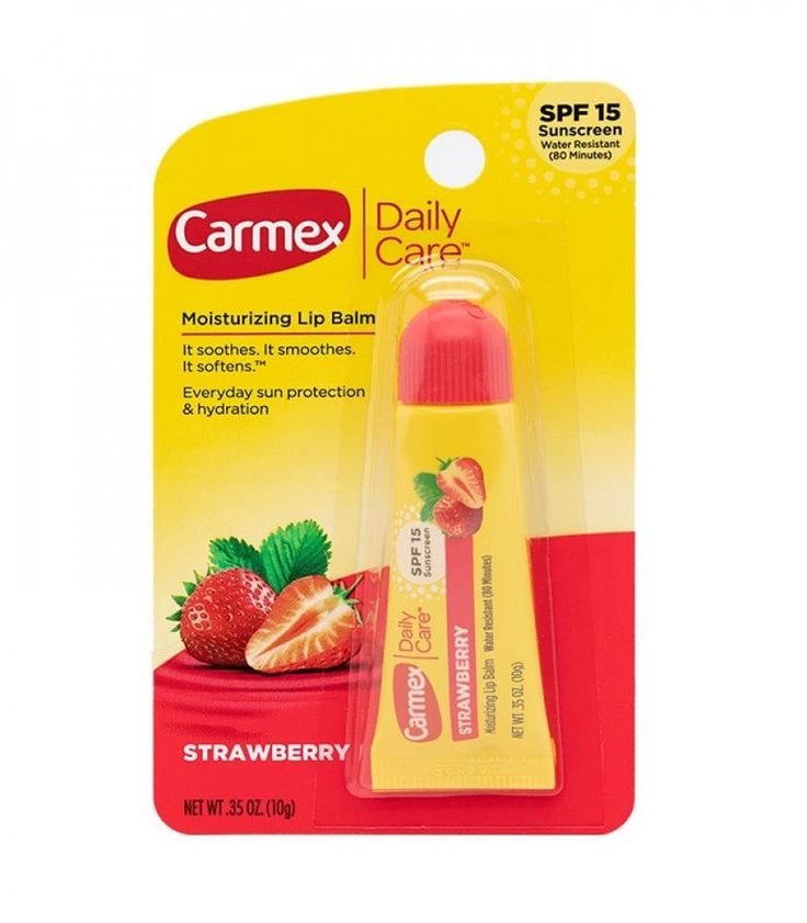 Carmex Moisturizing Lip Balm Fresh Strawberry, 10 gm