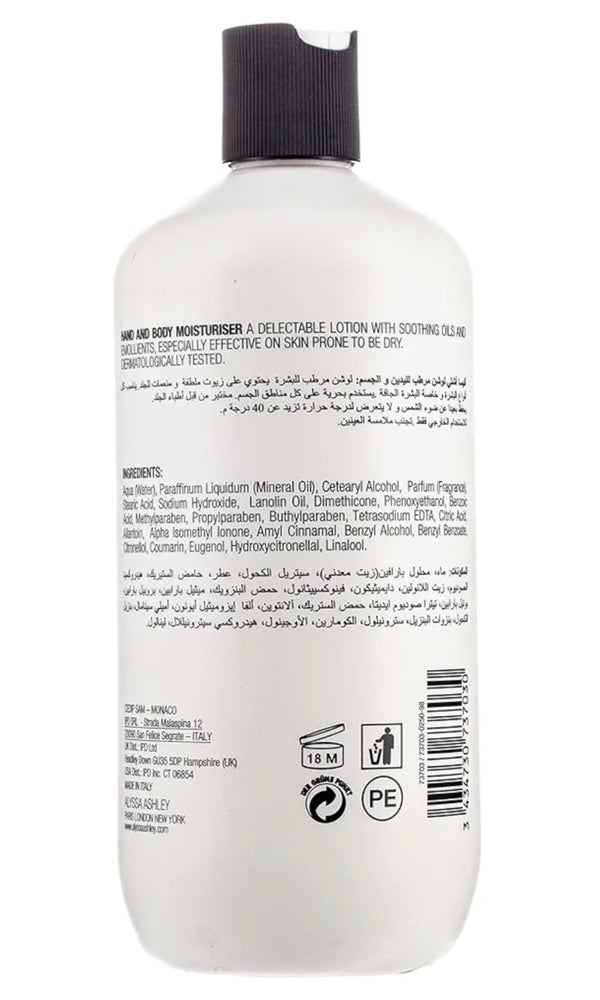 Alyssa Ashley Musk Hand & Body Moisturiser Lotion 500ML