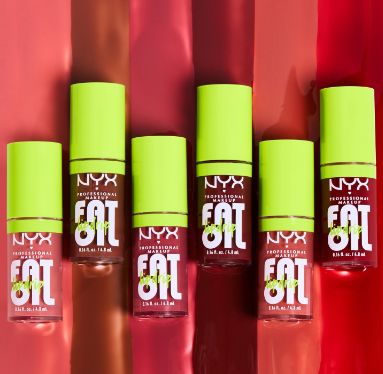 NYX PROFESSIONAL MAKEUP Fat Oil Lip Drip, Moisturizing, Shiny, Vegan Tinted Lip Gloss, Non-Sticky Finish, 12H Hydration, Squalane, Raspberry and Cloudberry Oils - SPLASH OF CREAM