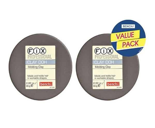 Bench Fix Hair Styling Products (Gray - Clay Doh (pack of 2))