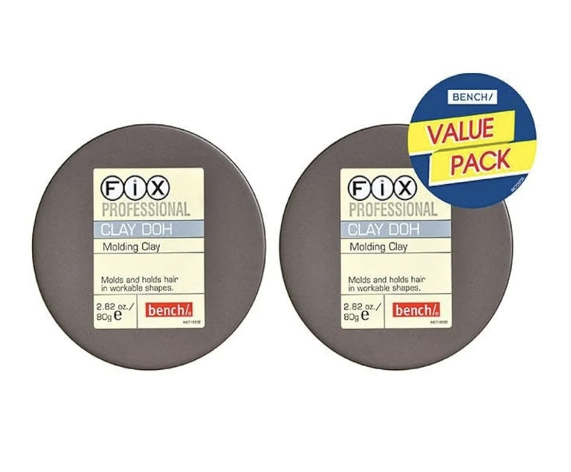 Bench Fix Hair Styling Products (Gray - Clay Doh (pack of 2))