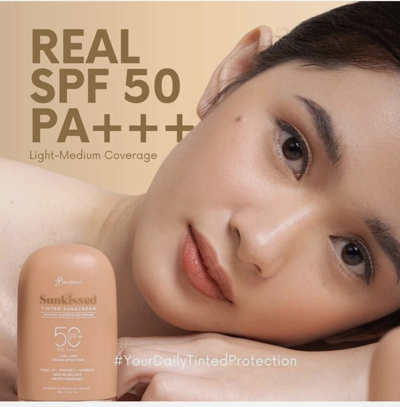 Barefaced Sunkissed TINTED Sunscreen SPF 50 PA++++, 50g