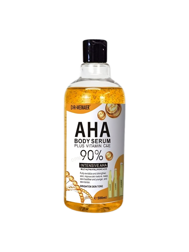 Dr. Meinaier AHA Body Serum with Vitamin C & E – 90% Intensive Formula (500ml)