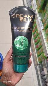 Cream Silk Creamsilk Triple Keratin Rescue Ultimate Hail Fall Defiance Conditioner, 170ml (170 mL)