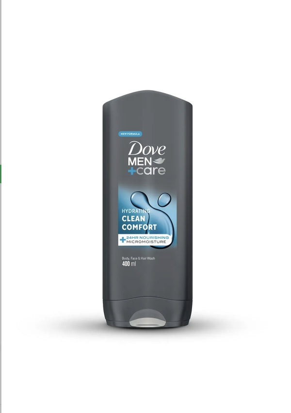 Dove Men
+Care Hydrating Cleanser, for Body, Face and Hair,Nourishing Micromoisture Technology,