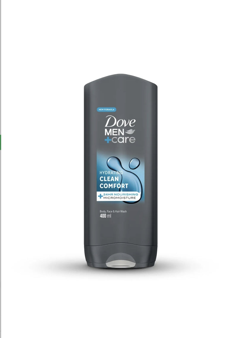 Dove Men
+Care Hydrating Cleanser, for Body, Face and Hair,Nourishing Micromoisture Technology,