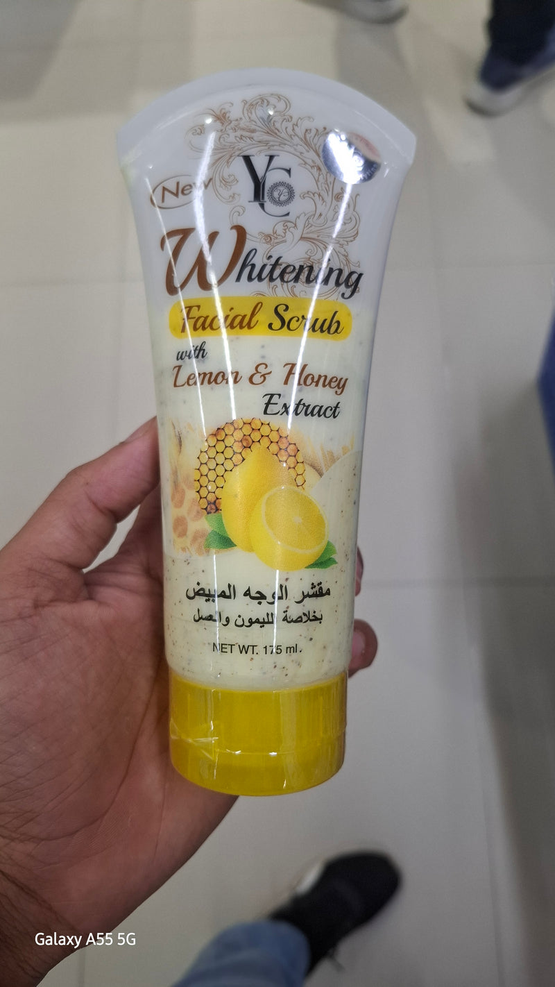 YC Whitening Facial Scrub with Lemon and Honey (175ml)