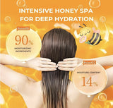 &honey Deep Moist Hair Shampoo Step1.0 (Moist Wash) Pump 440 ml - Peony Honey Scent (Green Tea Set)