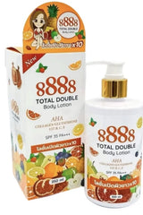 8888 Total Double Body Lotion (AHA, Collagen, Glutathione & VIT B,C,E) SPF35 PA+++ 350m