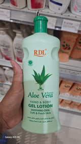 RDL
Aloe Vera Hand & Body Gel Lotion Soothing Cool Soft & Fresh Skin 600ml