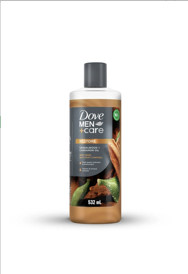 Dove Men
+Care Body Wash, Restore, Sandalwood & Cardam