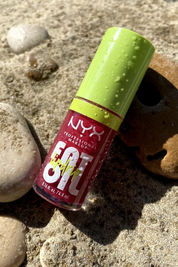 NYX PROFESSIONAL MAKEUP Fat Oil Lip Drip, Moisturizing, Shiny, Vegan Tinted Lip Gloss, Non-Sticky Finish, 12H Hydration, Squalane, Raspberry and Cloudberry Oils - SPLASH OF CREAM