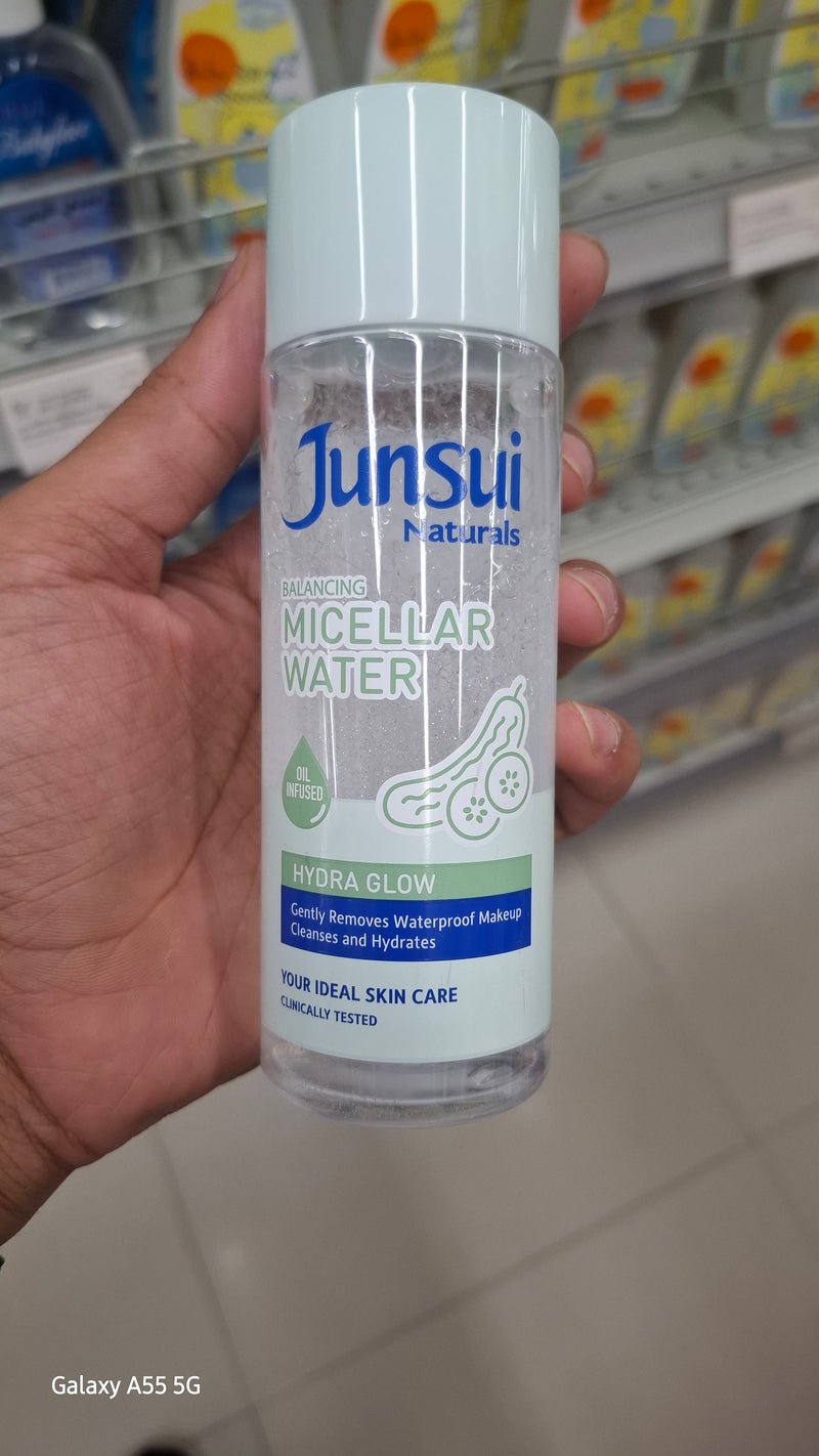 Junsui Naturals Balancing Micellar Water 140 ml, Hydra Glow