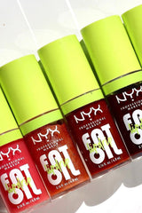 NYX PROFESSIONAL MAKEUP Fat Oil Lip Drip, Moisturizing, Shiny, Vegan Tinted Lip Gloss, Non-Sticky Finish, 12H Hydration, Squalane, Raspberry and Cloudberry Oils - SPLASH OF CREAM